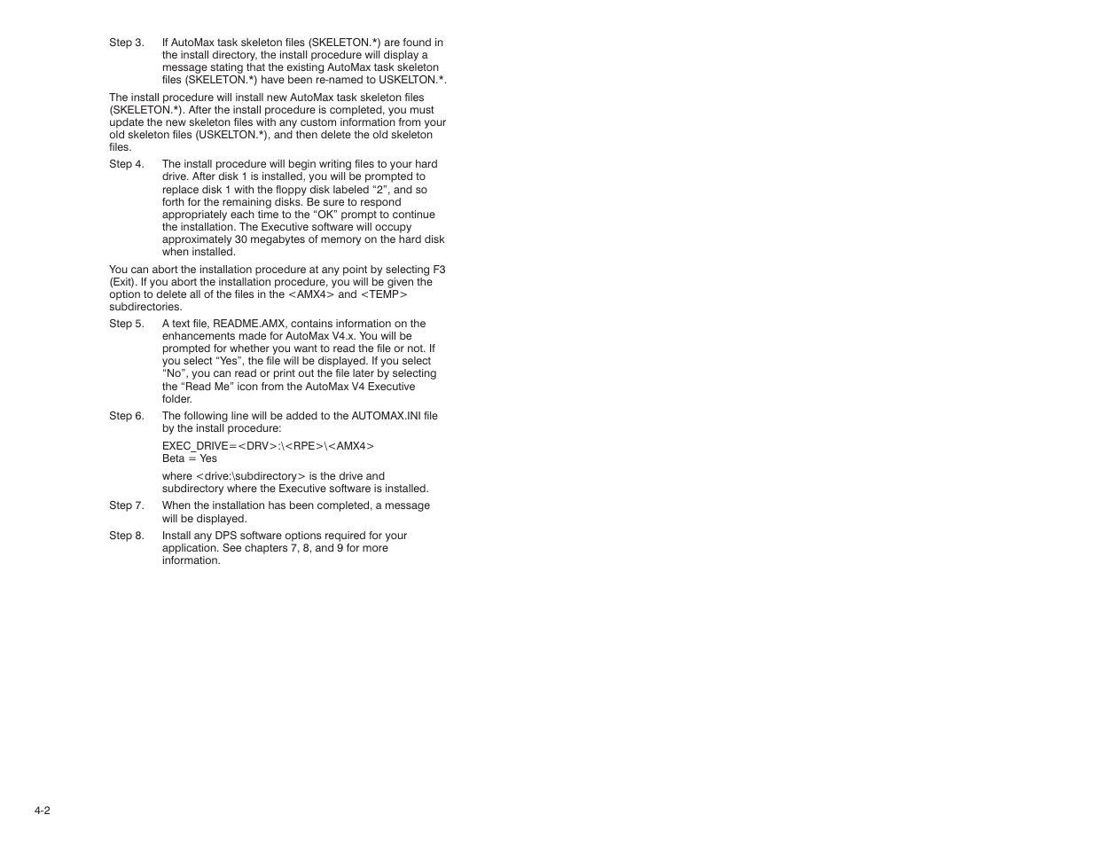 Rockwell Automation AutoMax Prog Exec V4.2 and Dist. Power System Drive Software Install User Manual | Page 12 / 28