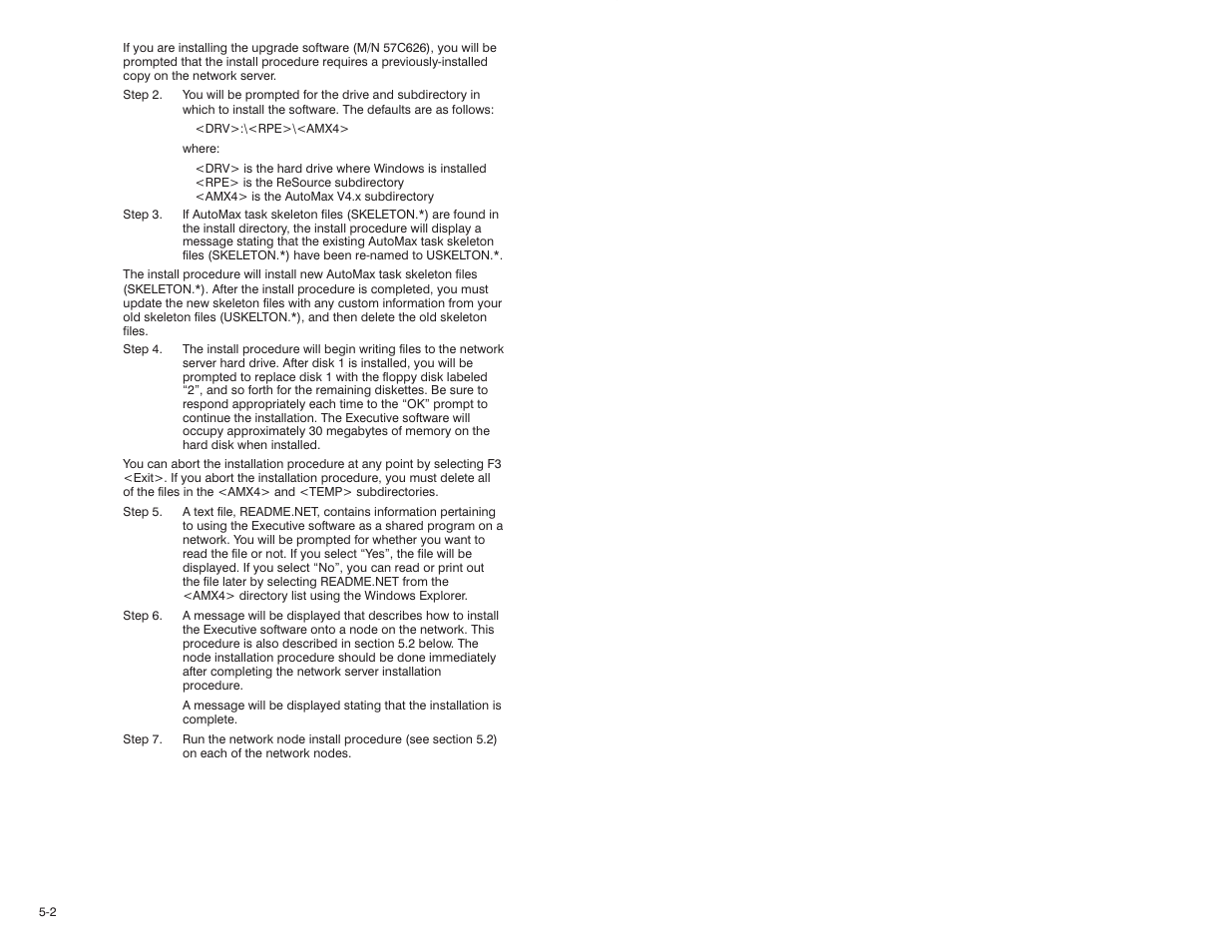 Rockwell Automation AutoMax Prog Exec V4.2 and Dist. Power System Drive Software Install User Manual | Page 14 / 28