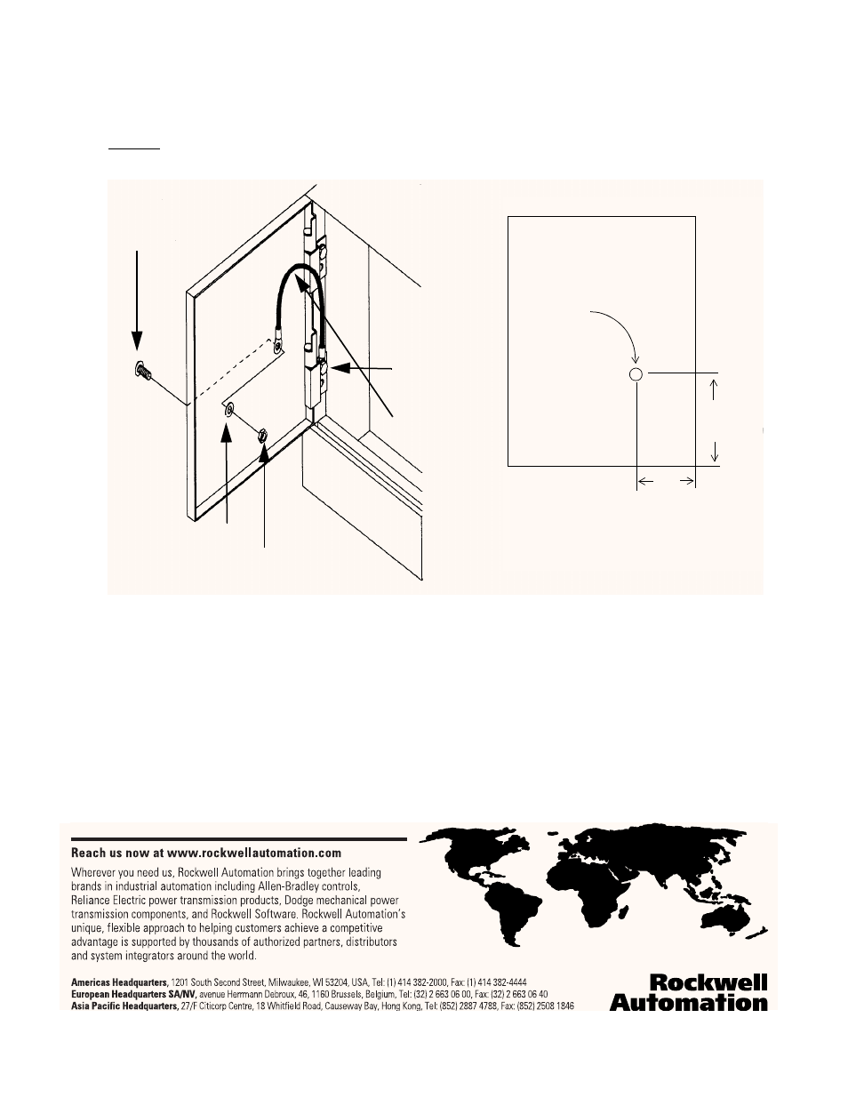Rockwell Automation 2100 Install Ground Strap-Bul.2100/2400 Unit Door User Manual | Page 2 / 2