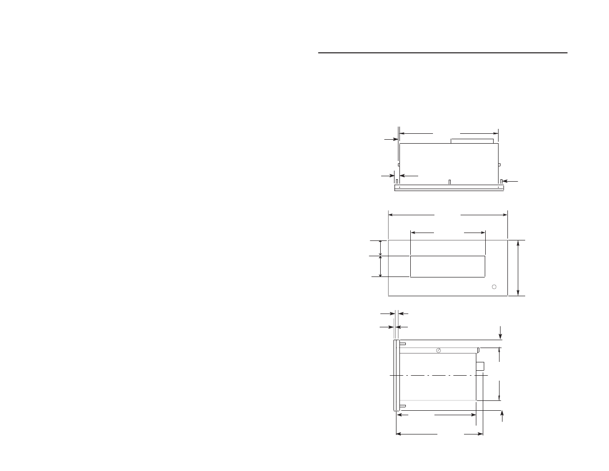 Mounting dimensions | Rockwell Automation 2706 Dataliner 10 Message Display User Manual | Page 6 / 16