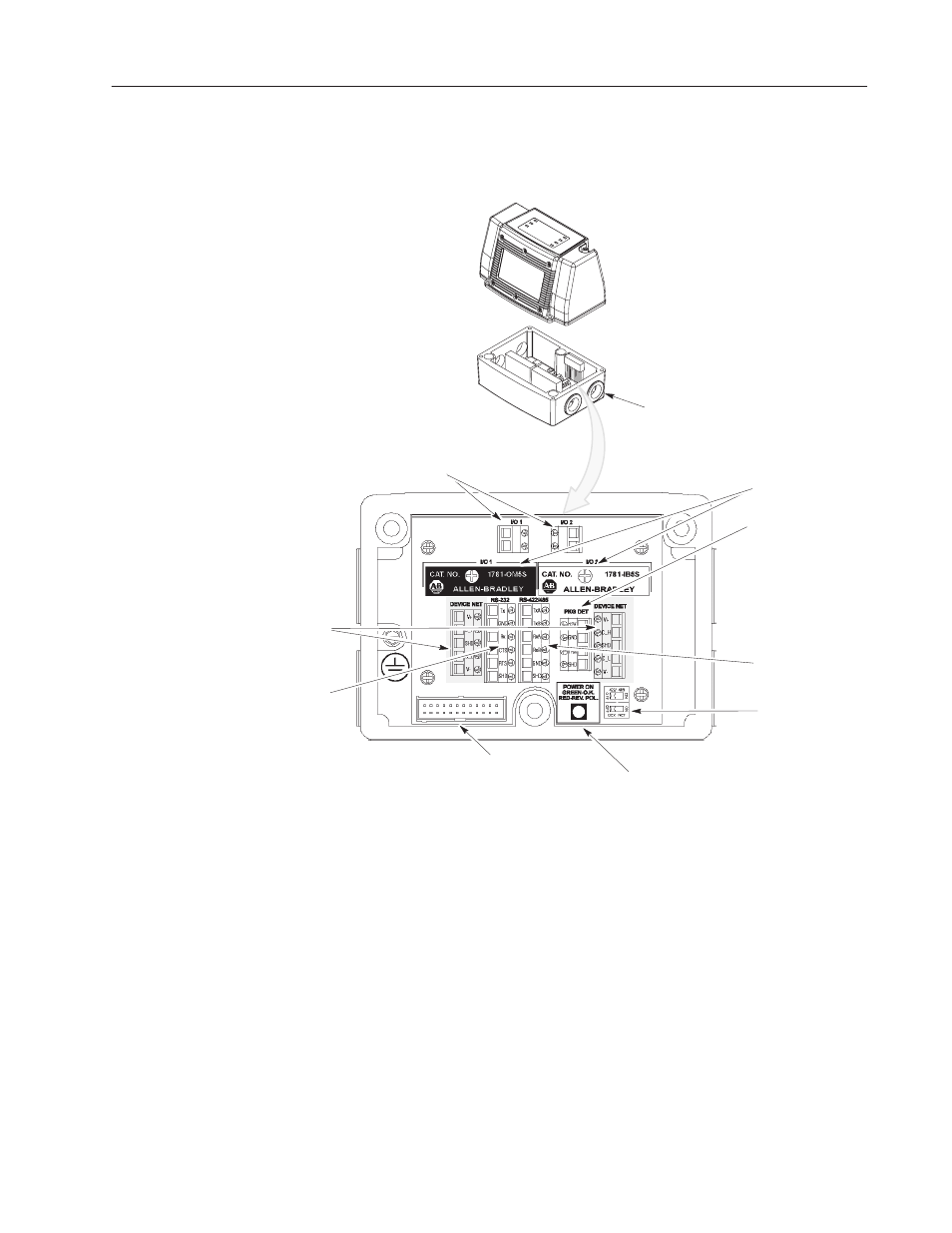 Wiring base | Rockwell Automation 2755 AdaptaScan Bar Code Readers User Manual | Page 17 / 96