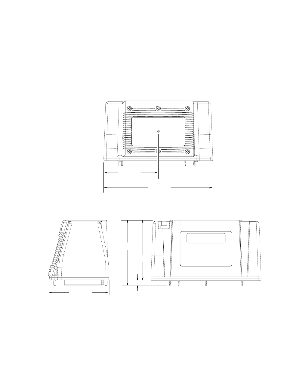 Dimensions and clearances, Reader | Rockwell Automation 2755 AdaptaScan Bar Code Readers User Manual | Page 37 / 96