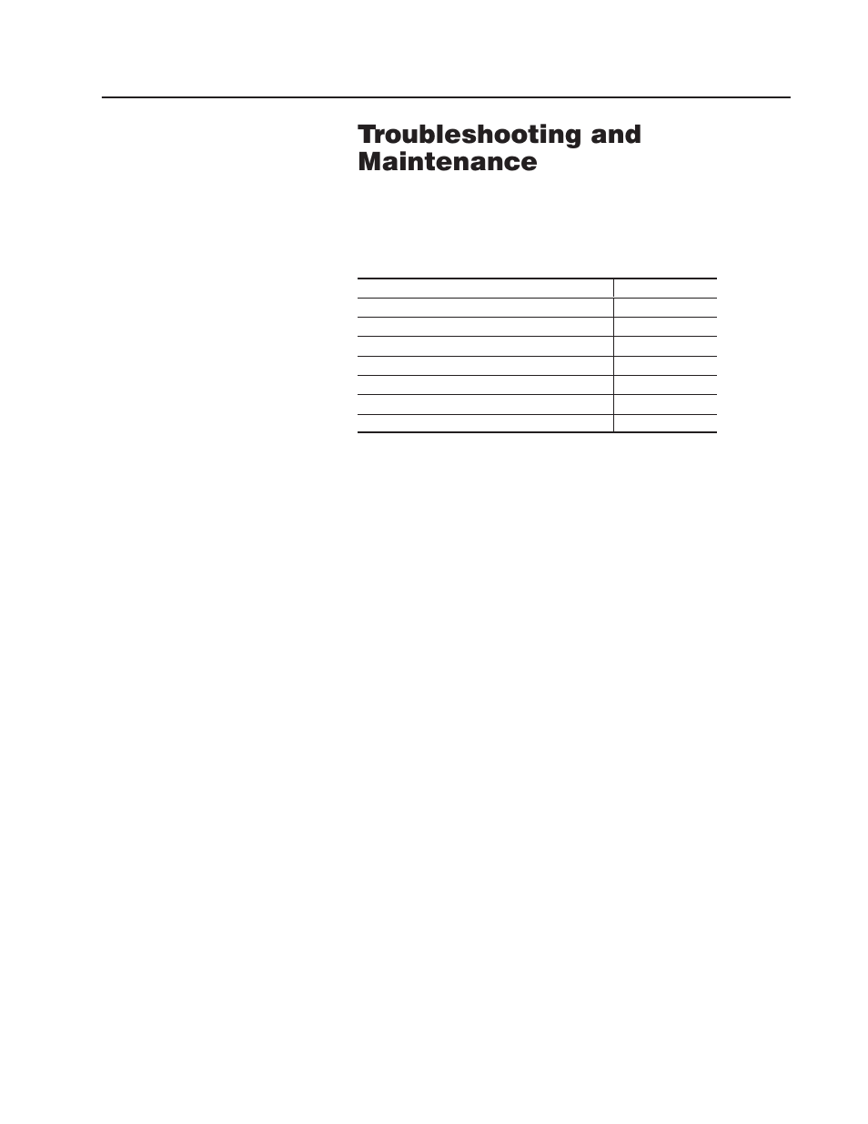 6 - troubleshooting and maintenance, Chapter objectives, Technical support | Equipment required, Using the troubleshooting chart, Troubleshooting and maintenance, Chapter | Rockwell Automation 2755 AdaptaScan Bar Code Readers User Manual | Page 66 / 96