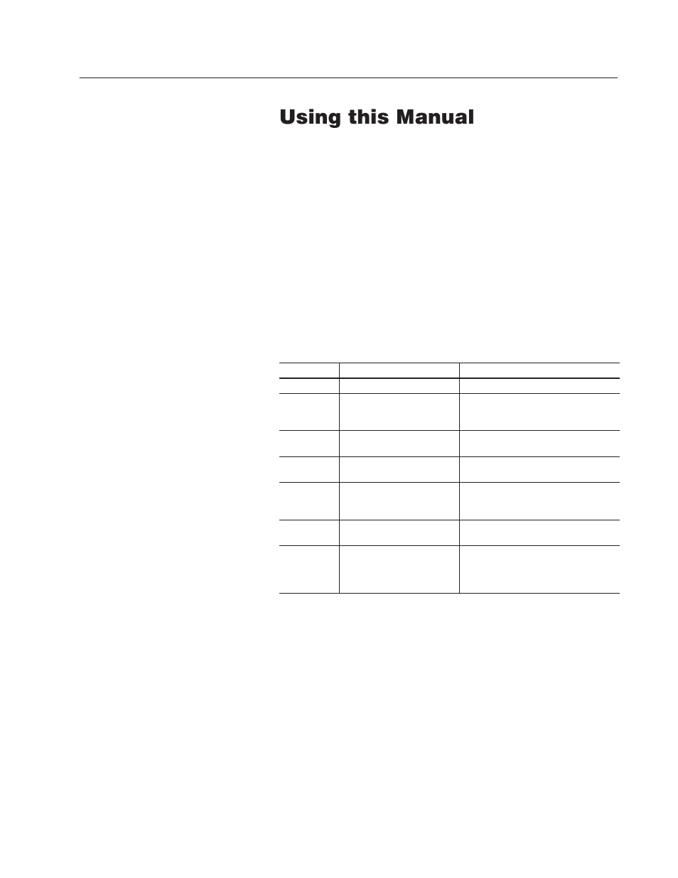 Preface - using this manual, Chapter objectives, Overview of this manual | Using this manual, Preface, Chapter objectives overview of this manual | Rockwell Automation 2755 AdaptaScan Bar Code Readers User Manual | Page 7 / 96