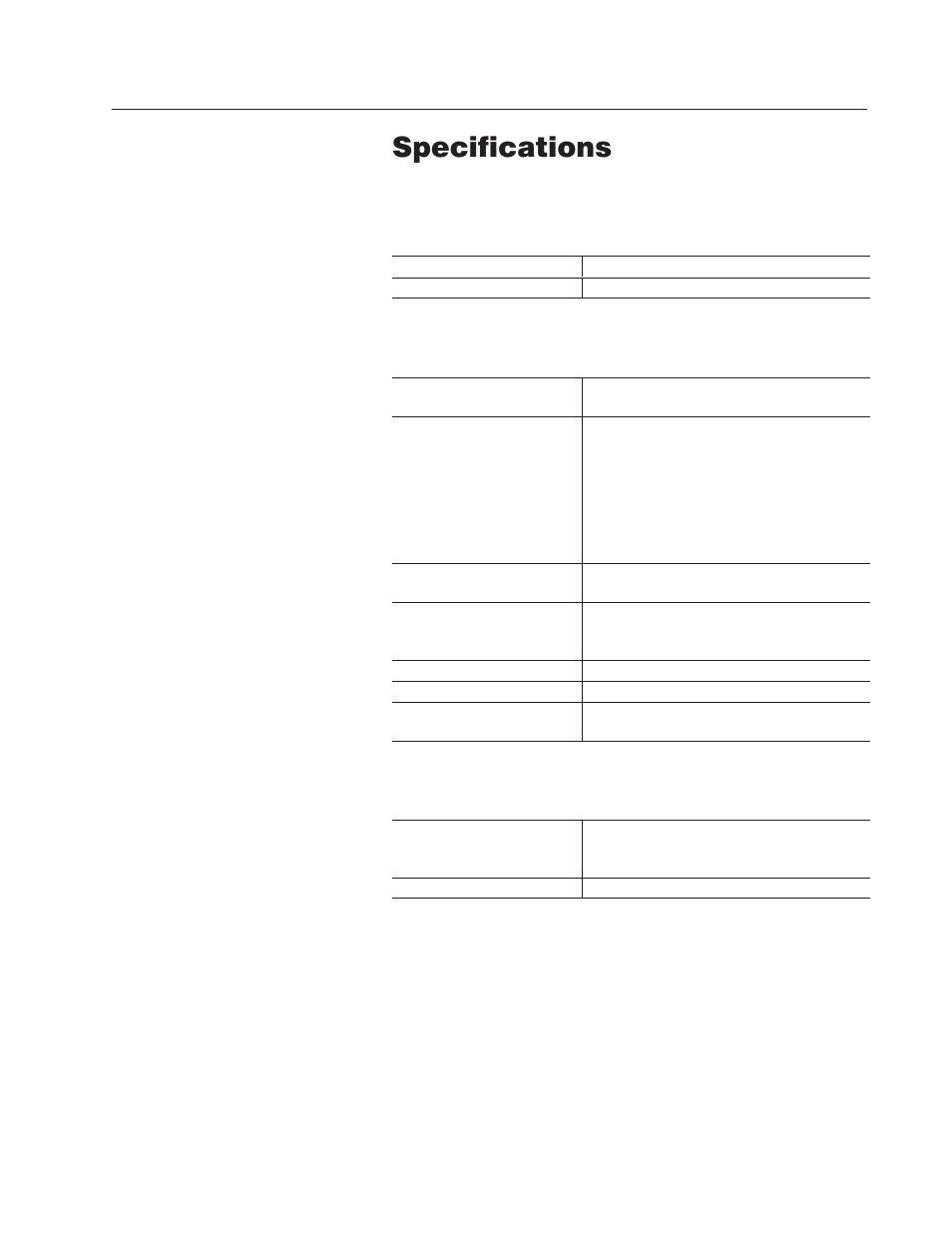 A - specifications, Appendix, Specifications | Rockwell Automation 2755 AdaptaScan Bar Code Readers User Manual | Page 73 / 96
