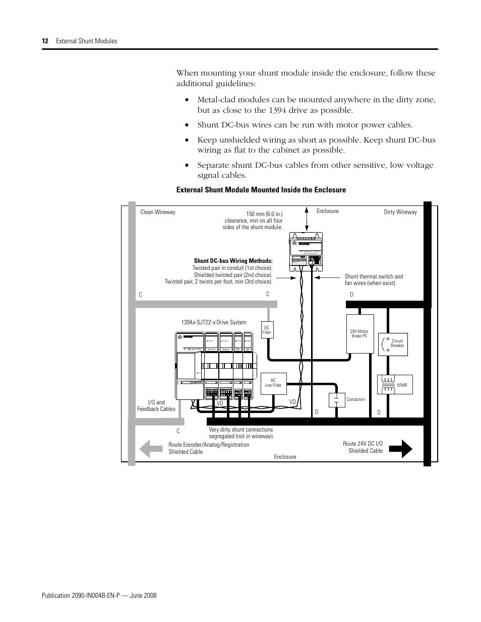 Rockwell Automation 2090-SRxxx External Shunt Modules Installation Instructions User Manual | Page 12 / 24