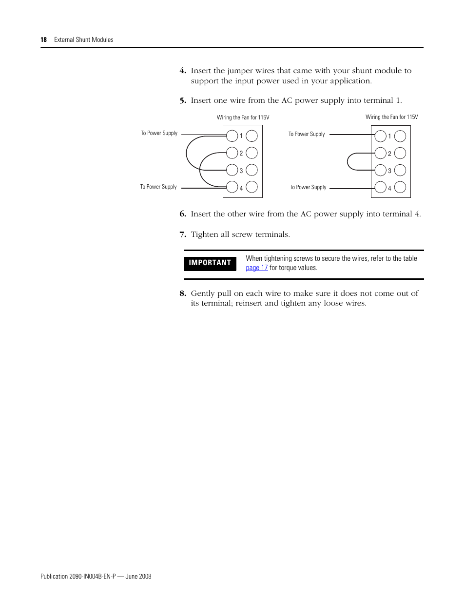 Rockwell Automation 2090-SRxxx External Shunt Modules Installation Instructions User Manual | Page 18 / 24