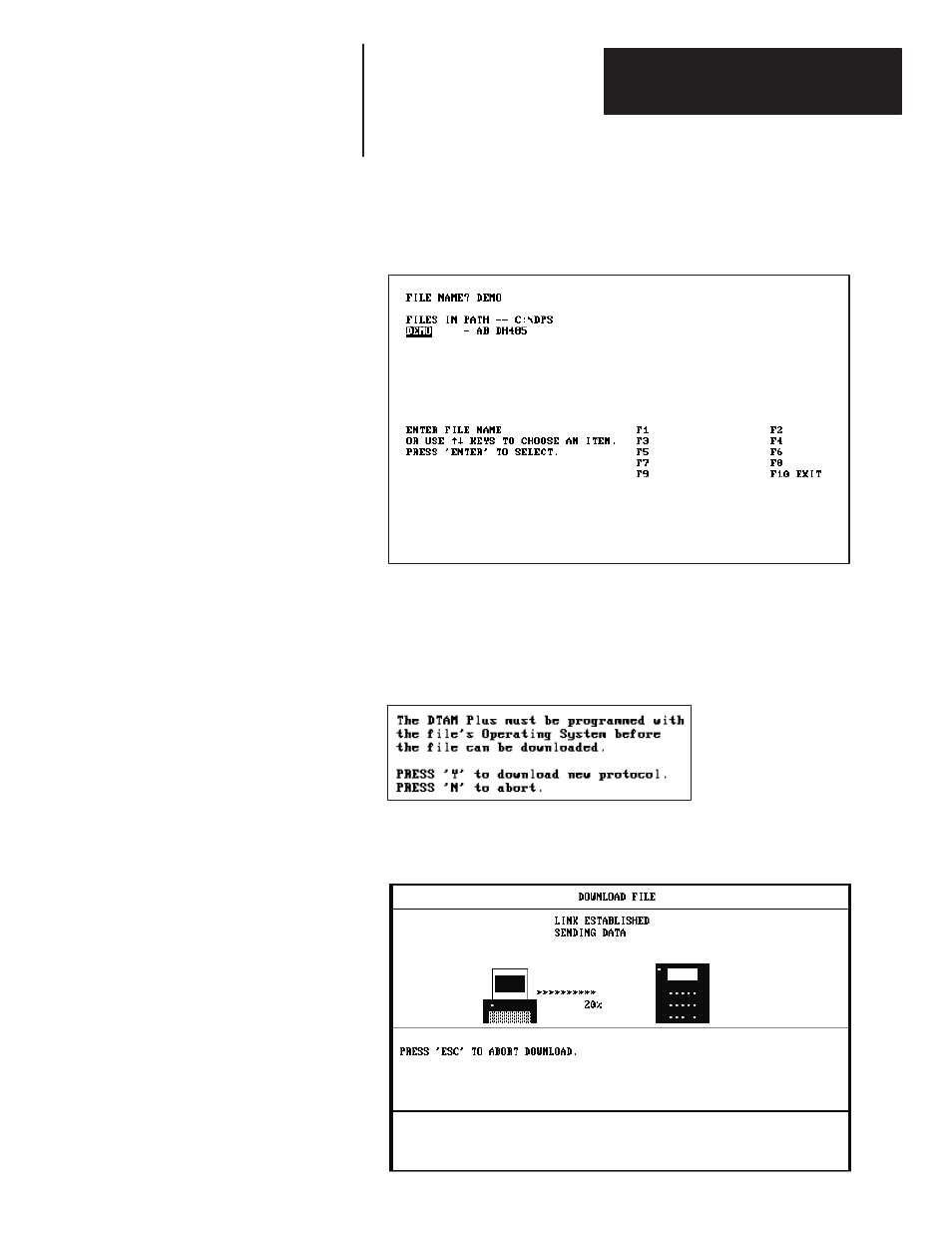 Rockwell Automation 2707-NP DTAM PLUS GETTING STARTED USER MANUAL User Manual | Page 65 / 75