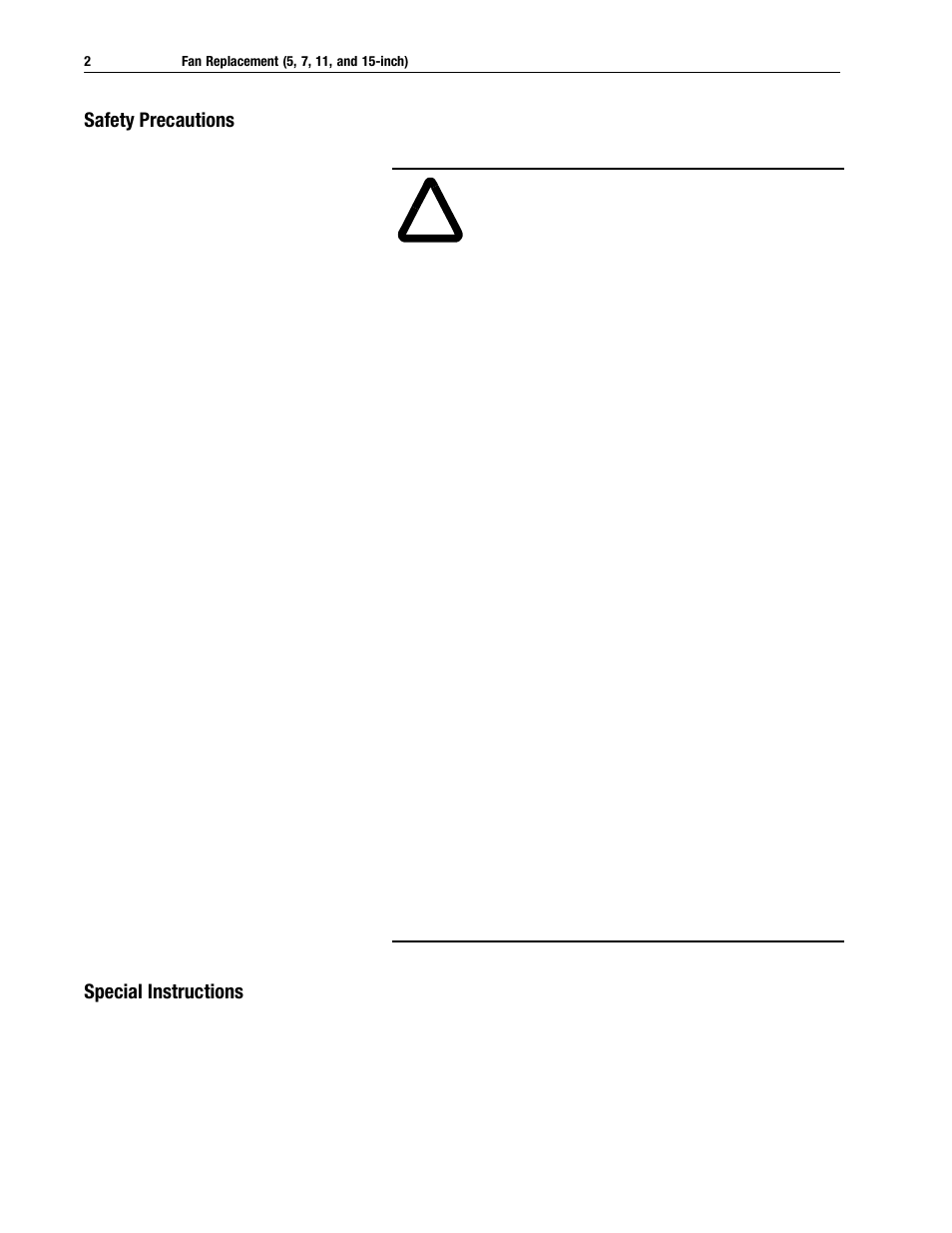 Rockwell Automation 2364E Fan Replacement User Manual | Page 2 / 6