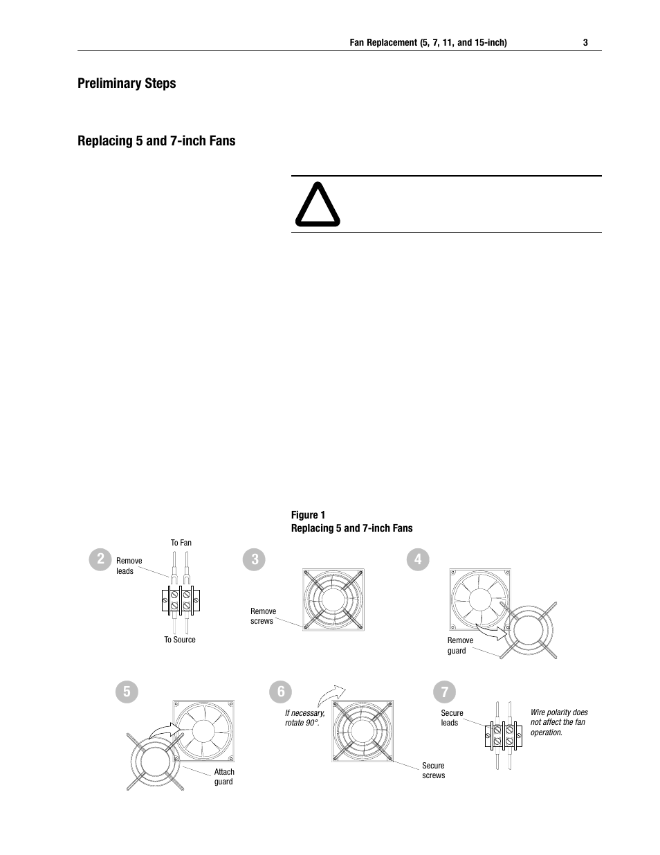 Rockwell Automation 2364E Fan Replacement User Manual | Page 3 / 6