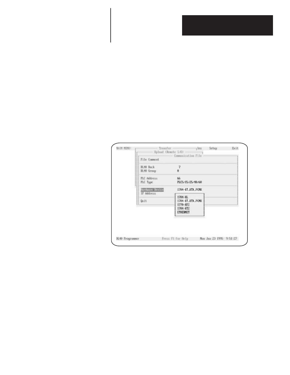 Rockwell Automation 2706-ND1 DL40 OFFLINE PROGRAMMING SFTWR.USER MANUAL User Manual | Page 103 / 139