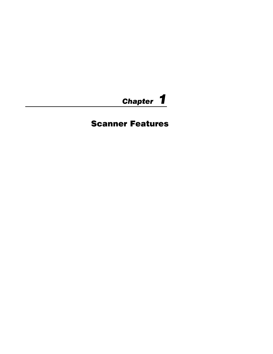 1 - scanner features, Scanner features, Chapter | Rockwell Automation 2755 Undecoded Hand-Held Scanner User Manual | Page 8 / 42