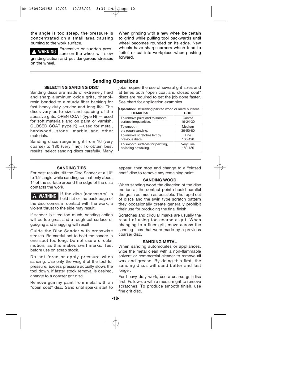 Bosch 1710D User Manual | Page 10 / 36