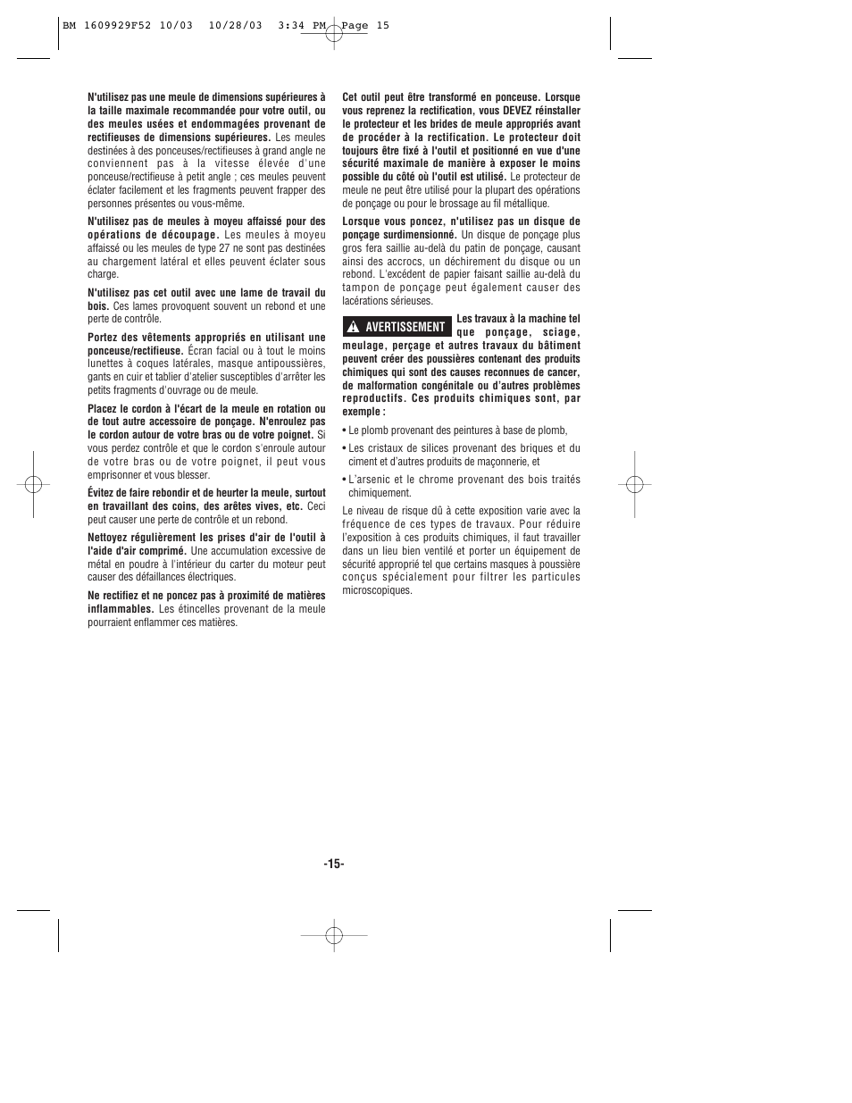 Bosch 1710D User Manual | Page 15 / 36