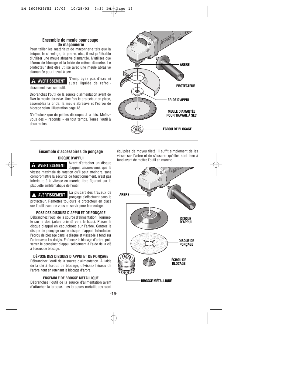 Bosch 1710D User Manual | Page 19 / 36