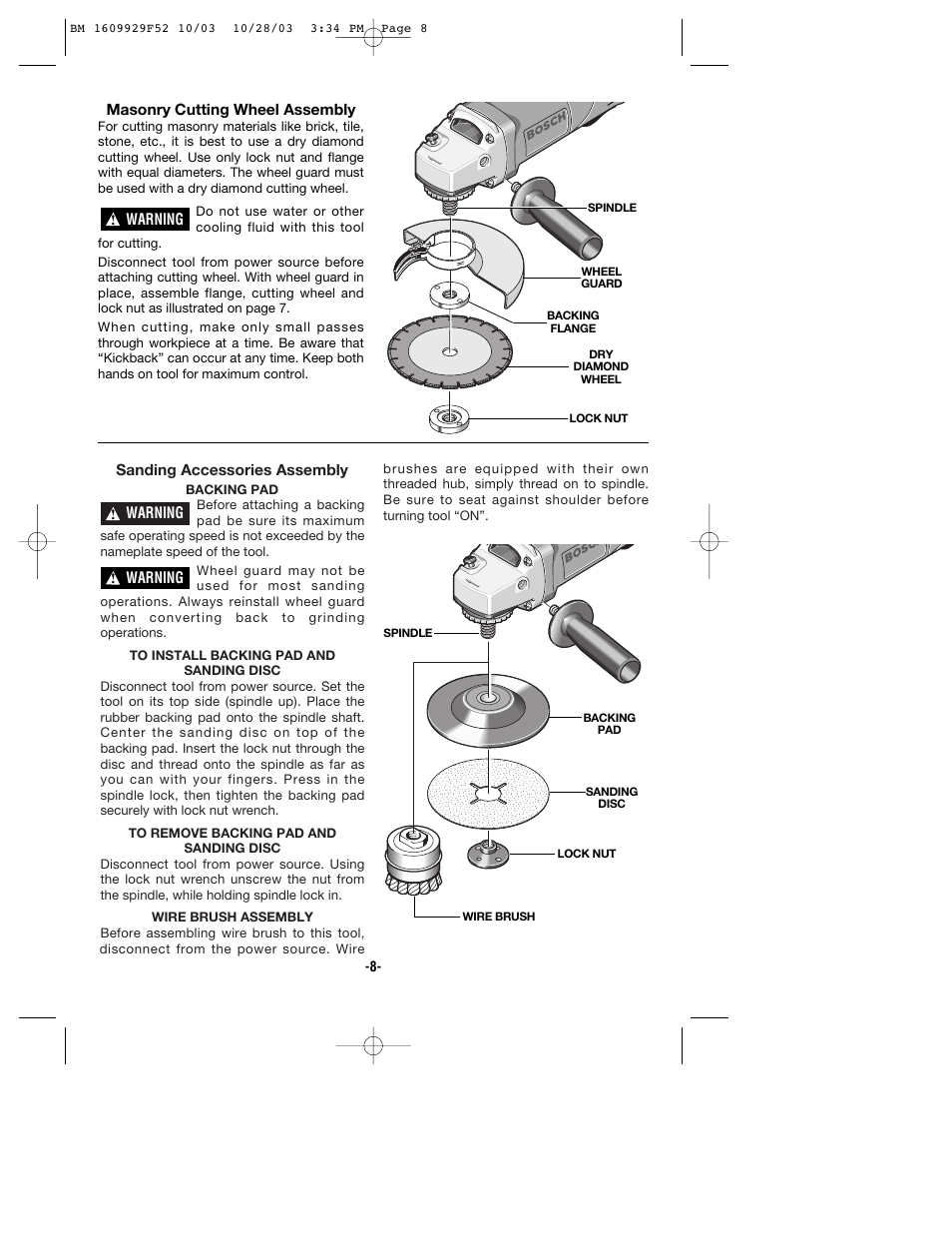 Bosch 1710D User Manual | Page 8 / 36