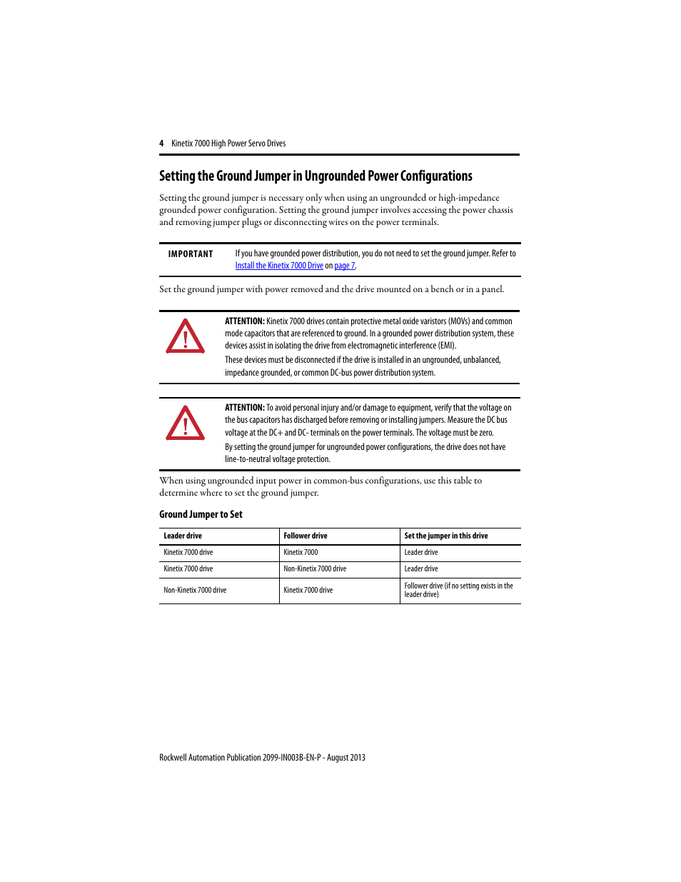 Rockwell Automation 2099-BMxxx Kinetix 7000 High Power Servo Drive Installation Instructions User Manual | Page 4 / 20