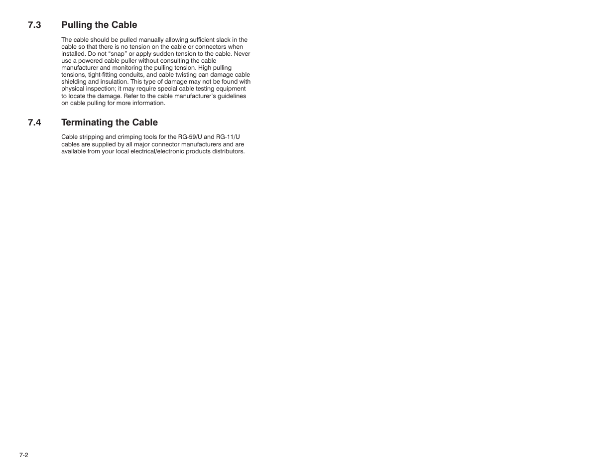 3 pulling the cable, 4 terminating the cable | Rockwell Automation 57C570 AutoMax PC3000 User Manual User Manual | Page 100 / 294