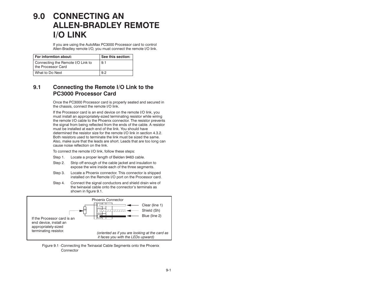 0 - connecting an allen-bradley remote i/o link, 0 connecting an allenćbradley remote i/o link | Rockwell Automation 57C570 AutoMax PC3000 User Manual User Manual | Page 121 / 294
