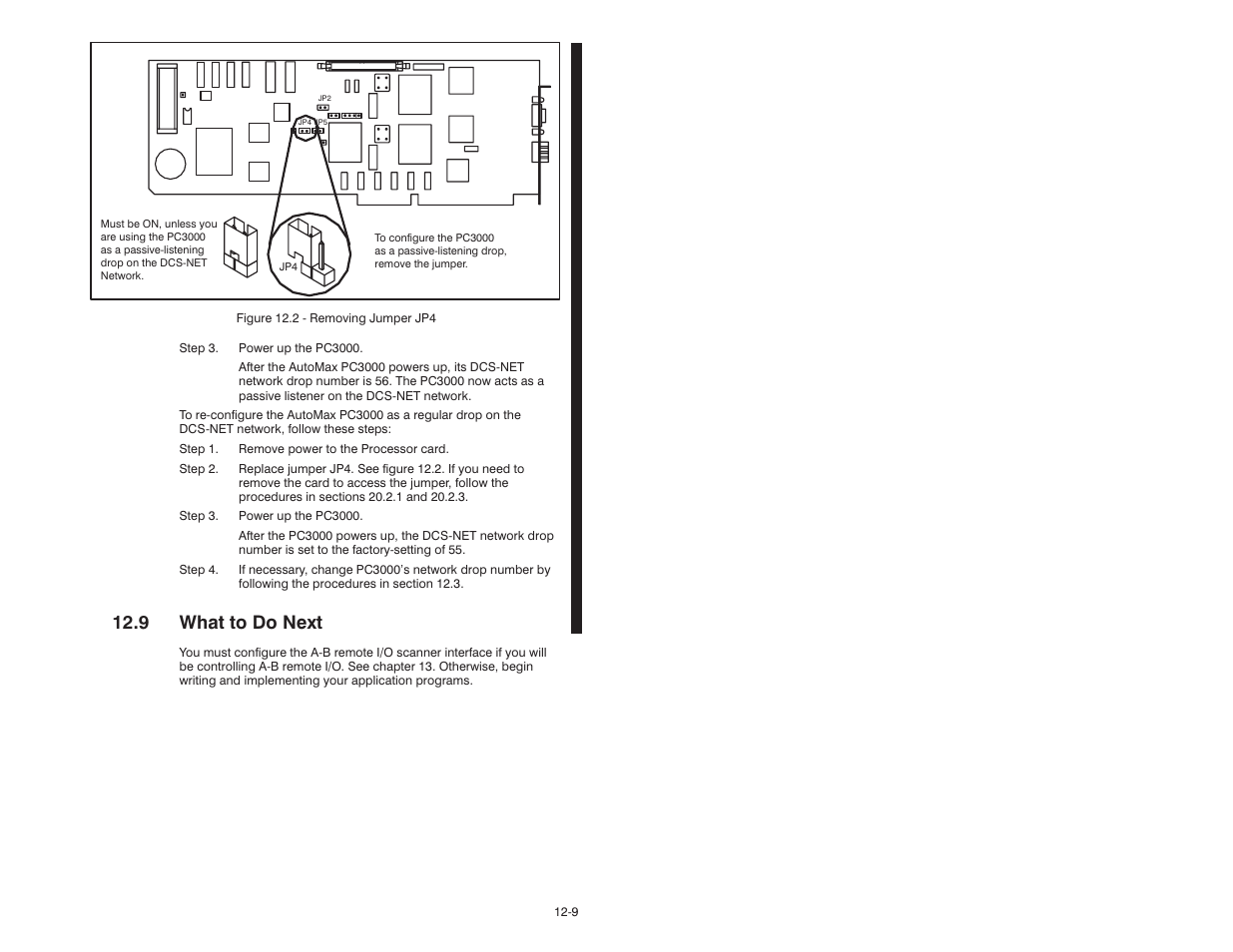 9 what to do next | Rockwell Automation 57C570 AutoMax PC3000 User Manual User Manual | Page 149 / 294