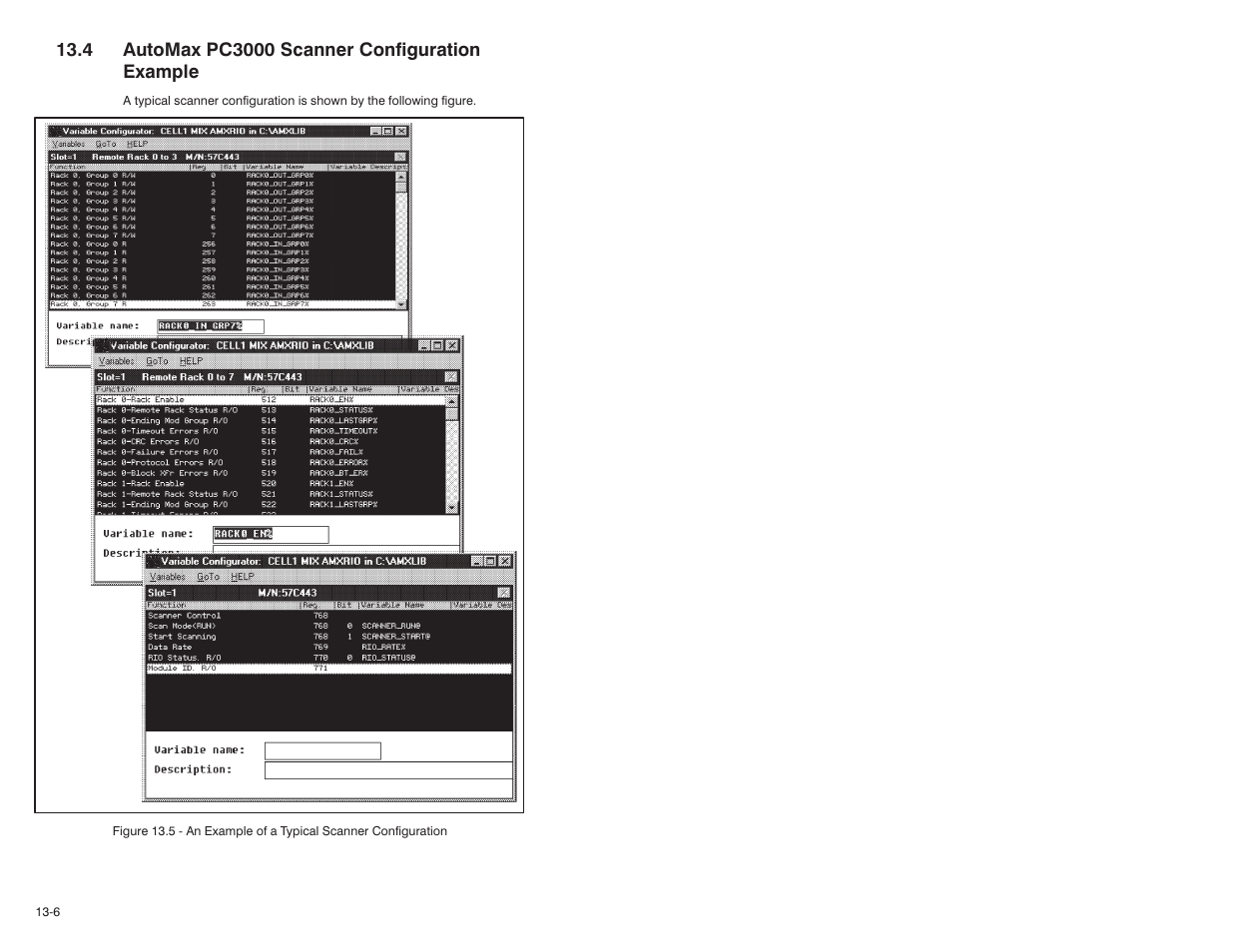 4 automax pc3000 scanner configuration example | Rockwell Automation 57C570 AutoMax PC3000 User Manual User Manual | Page 156 / 294