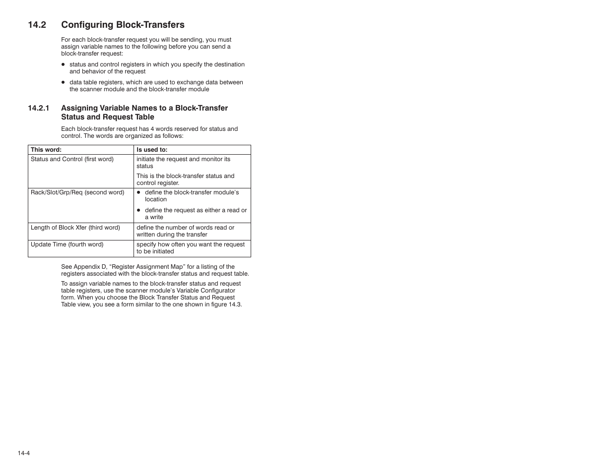 2 configuring block-transfers, 2 configuring blockćtransfers | Rockwell Automation 57C570 AutoMax PC3000 User Manual User Manual | Page 162 / 294