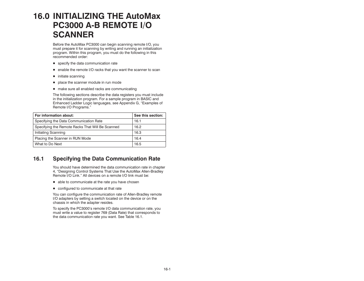 1 specifying the data communication rate | Rockwell Automation 57C570 AutoMax PC3000 User Manual User Manual | Page 177 / 294