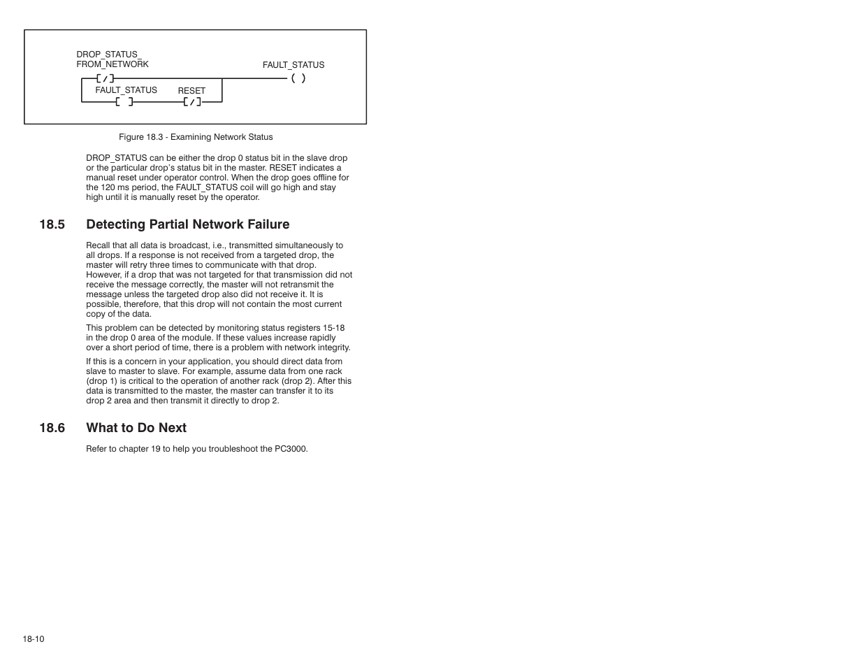 5 detecting partial network failure, 6 what to do next | Rockwell Automation 57C570 AutoMax PC3000 User Manual User Manual | Page 192 / 294