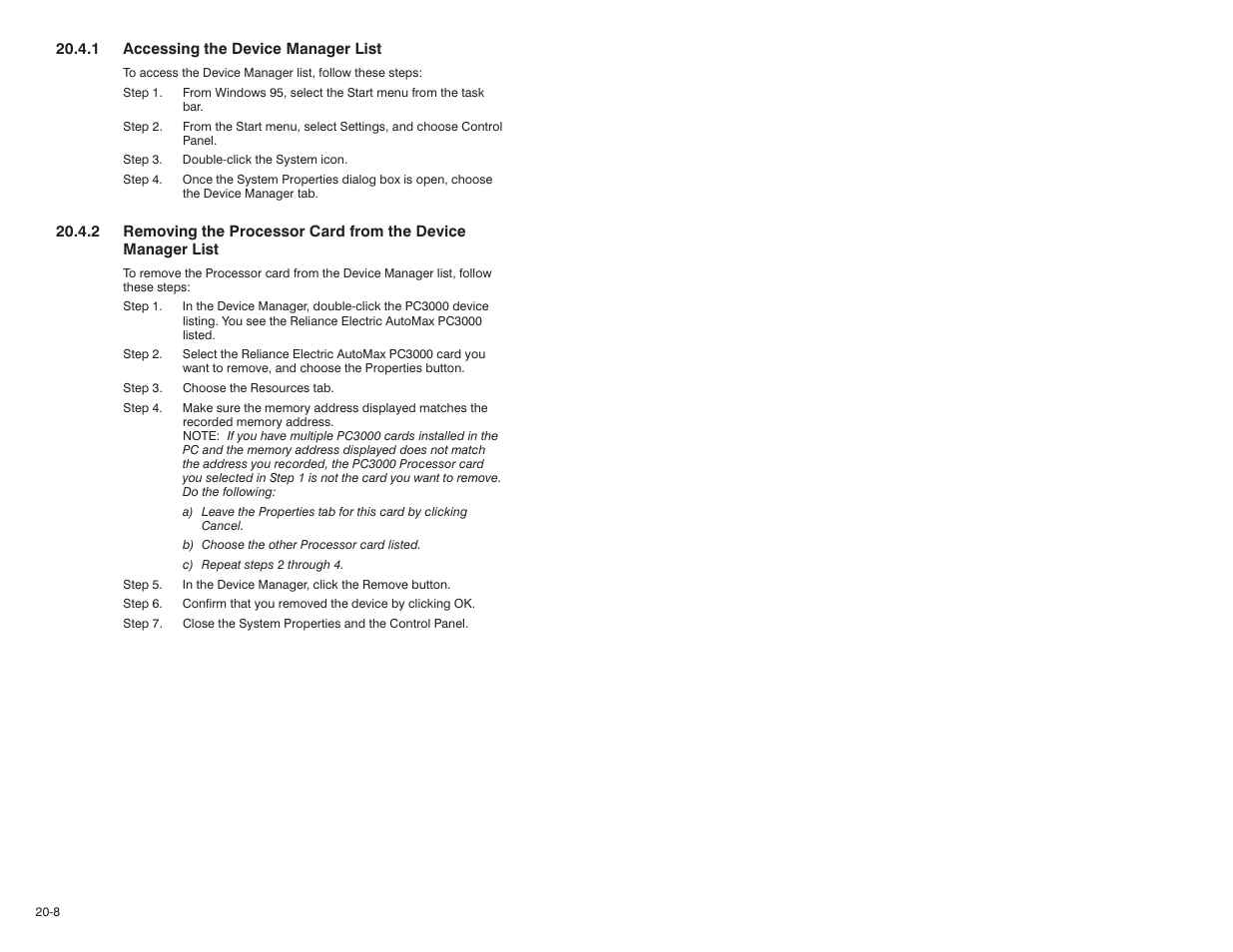 Rockwell Automation 57C570 AutoMax PC3000 User Manual User Manual | Page 226 / 294
