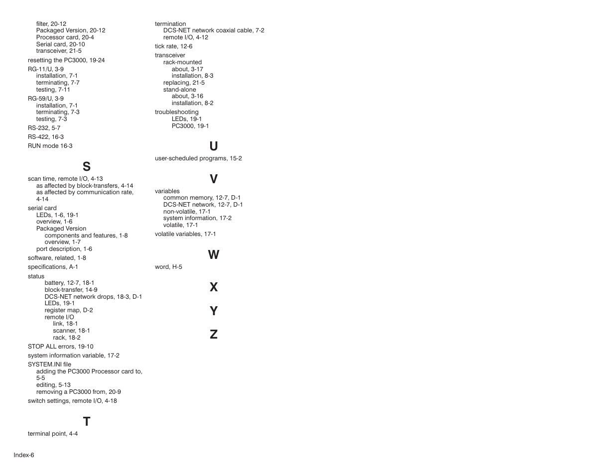 X y z | Rockwell Automation 57C570 AutoMax PC3000 User Manual User Manual | Page 292 / 294