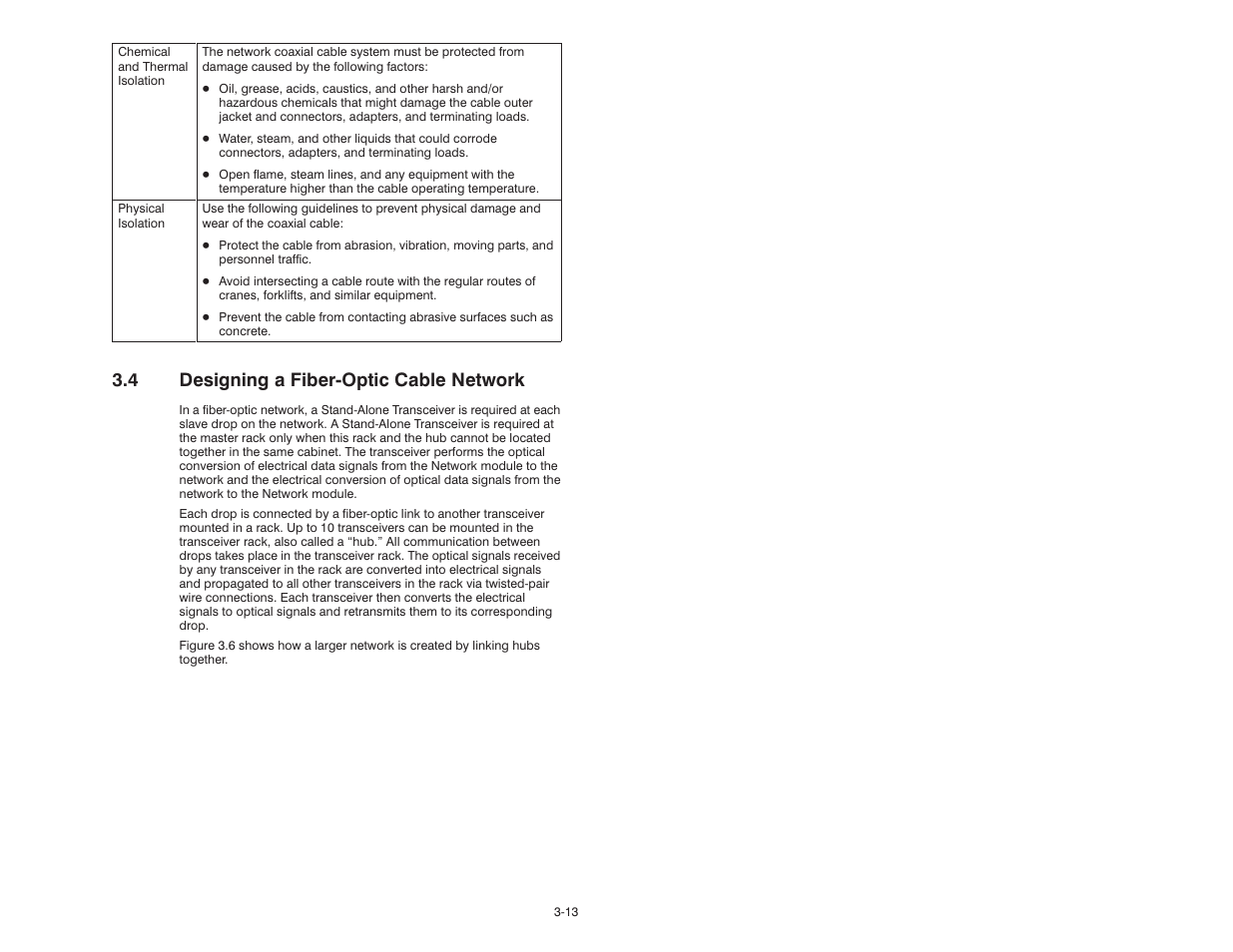 4 designing a fiber-optic cable network, 4 designing a fiberćoptic cable network | Rockwell Automation 57C570 AutoMax PC3000 User Manual User Manual | Page 51 / 294