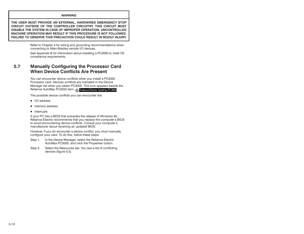 Rockwell Automation 57C570 AutoMax PC3000 User Manual User Manual | Page 88 / 294
