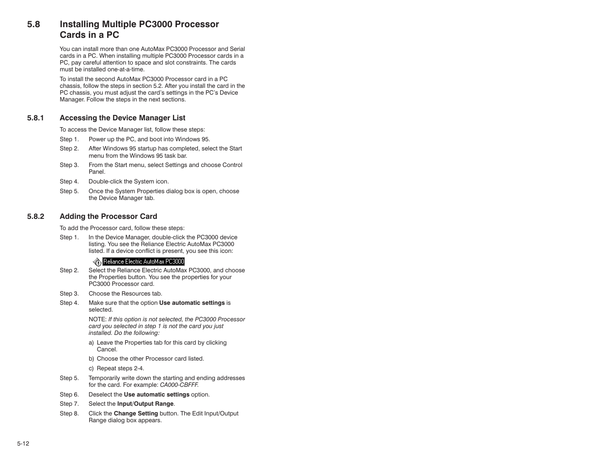 Rockwell Automation 57C570 AutoMax PC3000 User Manual User Manual | Page 90 / 294