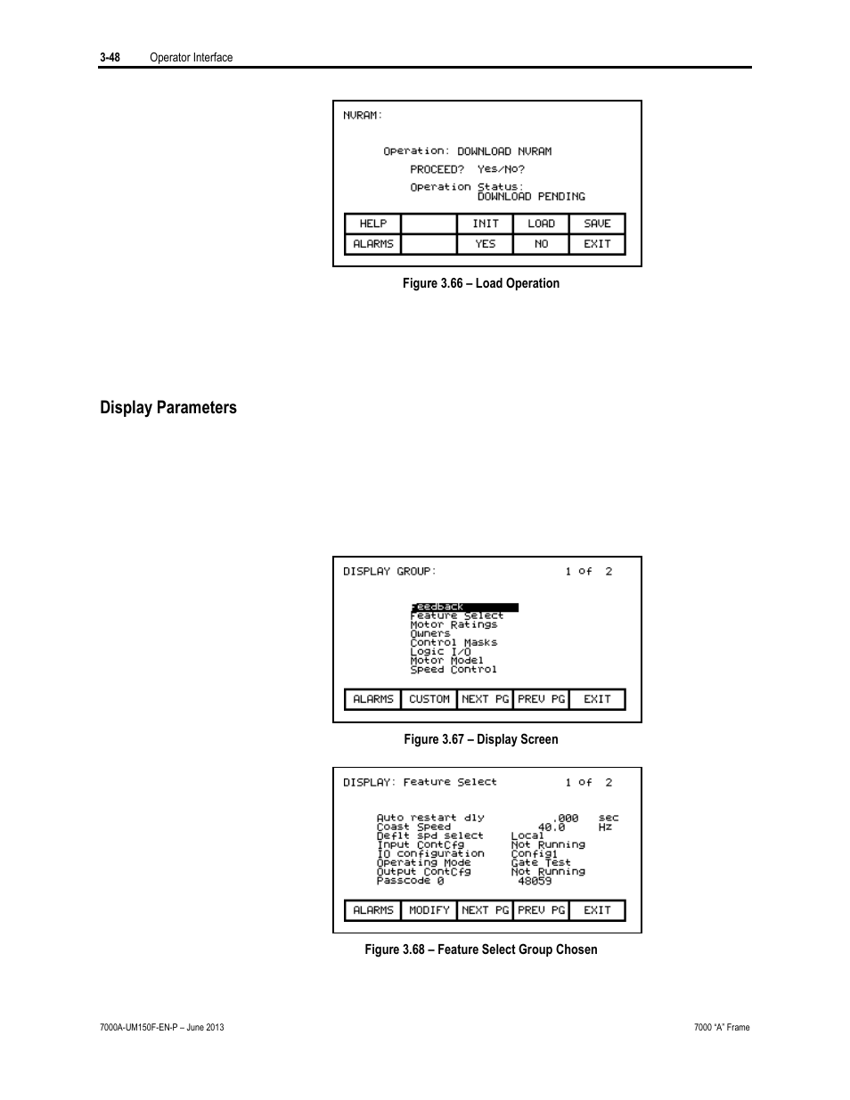 Display parameters | Rockwell Automation 7000A PowerFlex Medium Voltage Drive (A-Frame) - Classic Control User Manual | Page 142 / 515