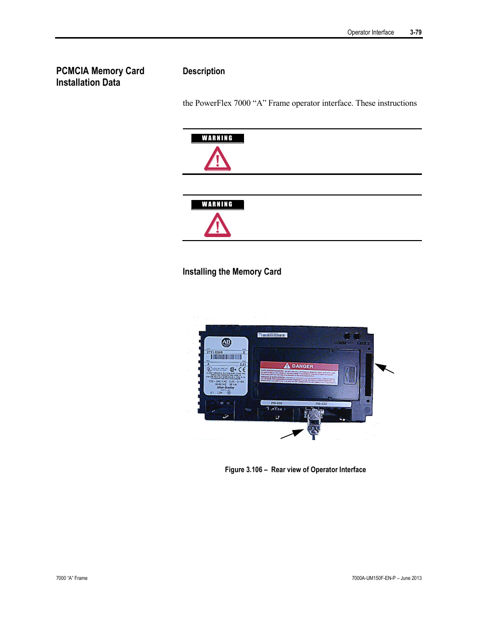 Installation data | Rockwell Automation 7000A PowerFlex Medium Voltage Drive (A-Frame) - Classic Control User Manual | Page 173 / 515