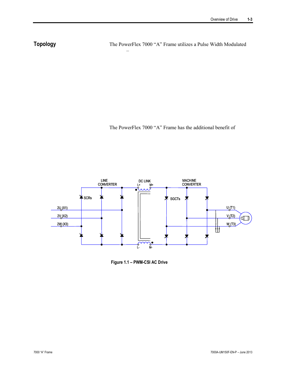 Topology | Rockwell Automation 7000A PowerFlex Medium Voltage Drive (A-Frame) - Classic Control User Manual | Page 21 / 515