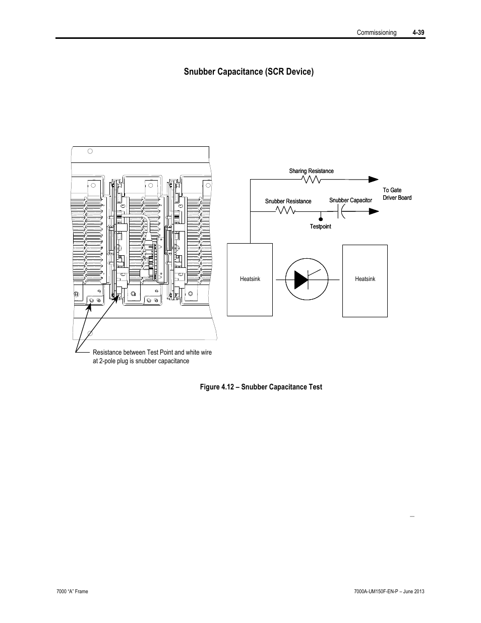 Snubber capacitance (scr device) | Rockwell Automation 7000A PowerFlex Medium Voltage Drive (A-Frame) - Classic Control User Manual | Page 213 / 515