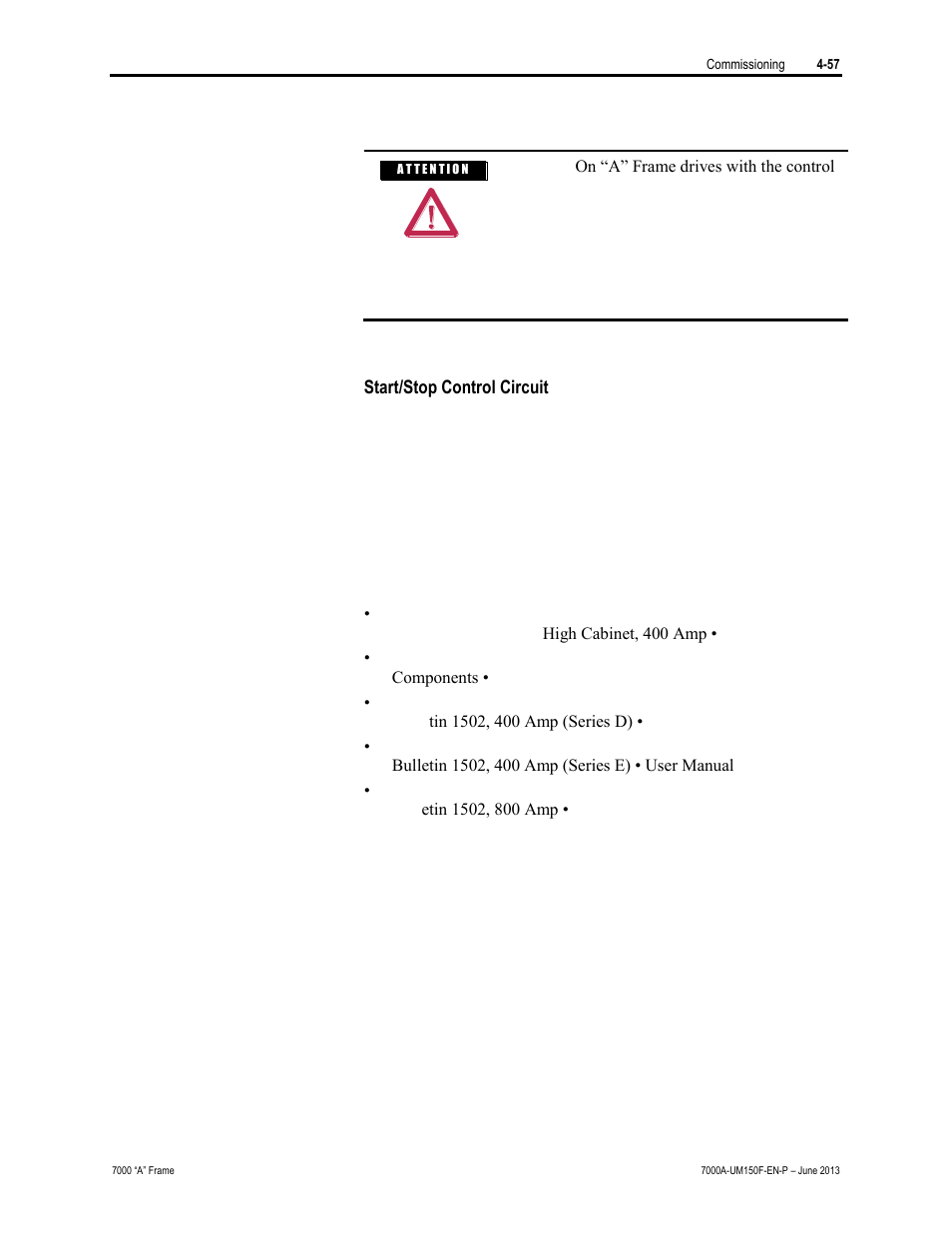 Rockwell Automation 7000A PowerFlex Medium Voltage Drive (A-Frame) - Classic Control User Manual | Page 231 / 515