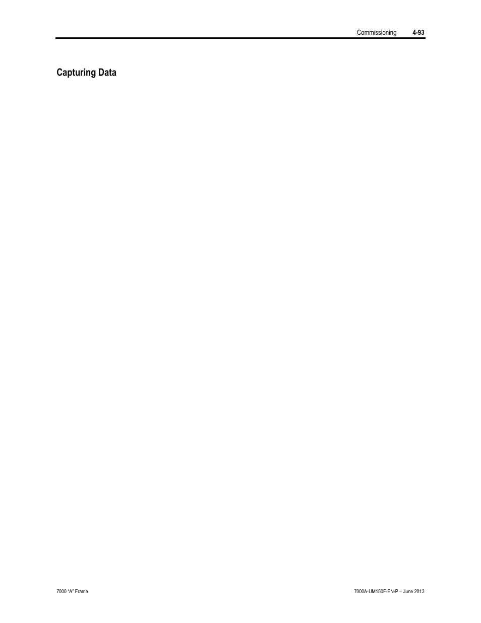 Capturing data | Rockwell Automation 7000A PowerFlex Medium Voltage Drive (A-Frame) - Classic Control User Manual | Page 267 / 515