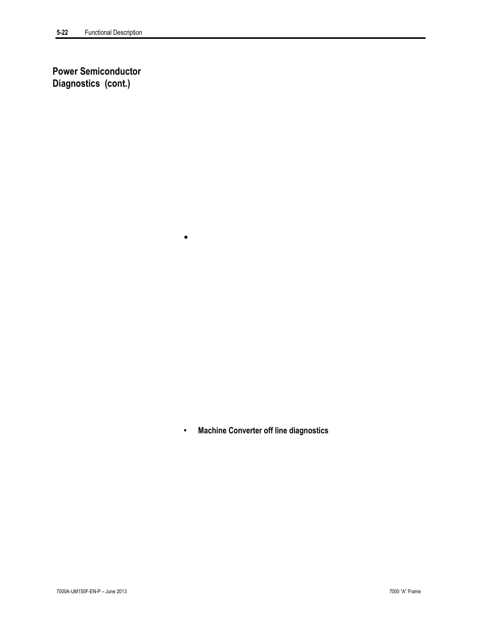 Power semiconductor diagnostics (cont.) | Rockwell Automation 7000A PowerFlex Medium Voltage Drive (A-Frame) - Classic Control User Manual | Page 290 / 515
