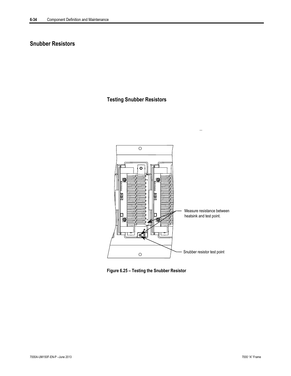 Snubber resistors | Rockwell Automation 7000A PowerFlex Medium Voltage Drive (A-Frame) - Classic Control User Manual | Page 338 / 515