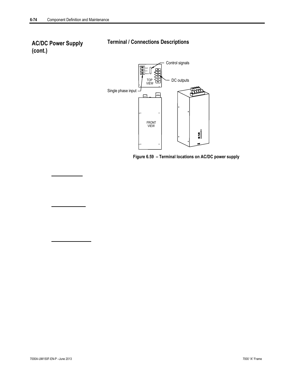 Ac/dc power supply (cont.) | Rockwell Automation 7000A PowerFlex Medium Voltage Drive (A-Frame) - Classic Control User Manual | Page 378 / 515