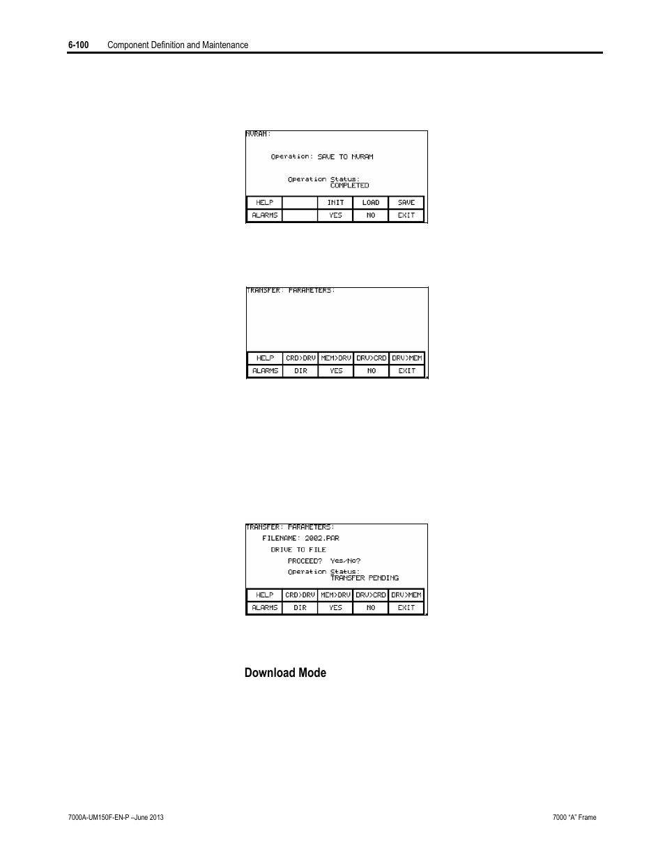 Download mode | Rockwell Automation 7000A PowerFlex Medium Voltage Drive (A-Frame) - Classic Control User Manual | Page 404 / 515