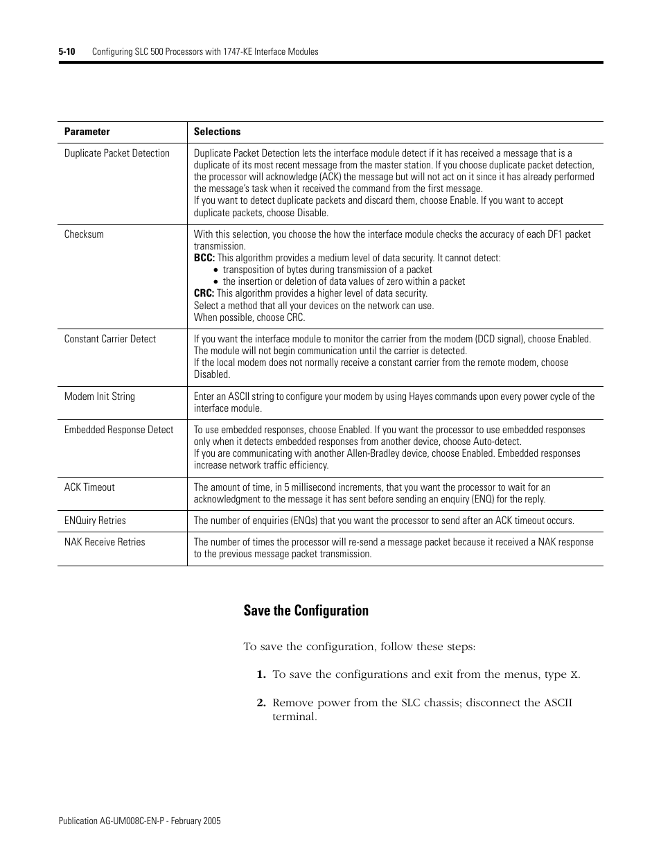 Save the configuration -10, Save the configuration | Rockwell Automation DAG6.5.8 APPLICATION GUIDE SCADA SYSTEM User Manual | Page 196 / 420