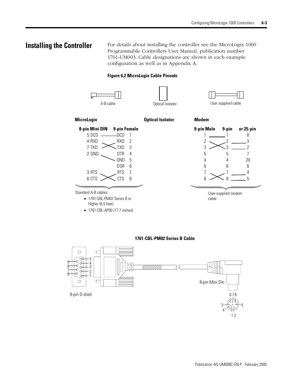 Installing the controller, Installing the controller -3 | Rockwell Automation DAG6.5.8 APPLICATION GUIDE SCADA SYSTEM User Manual | Page 207 / 420