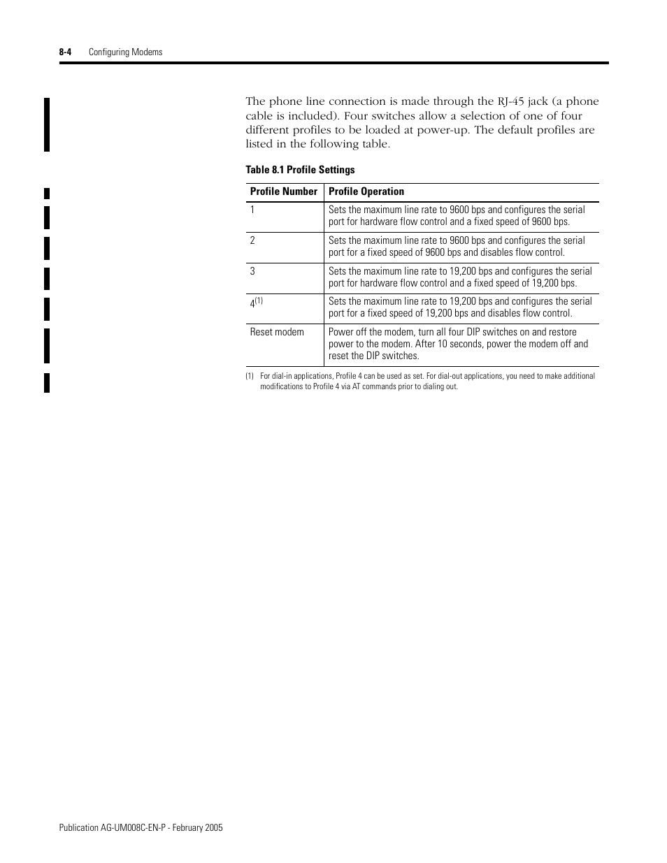 Through 8-4 | Rockwell Automation DAG6.5.8 APPLICATION GUIDE SCADA SYSTEM User Manual | Page 270 / 420