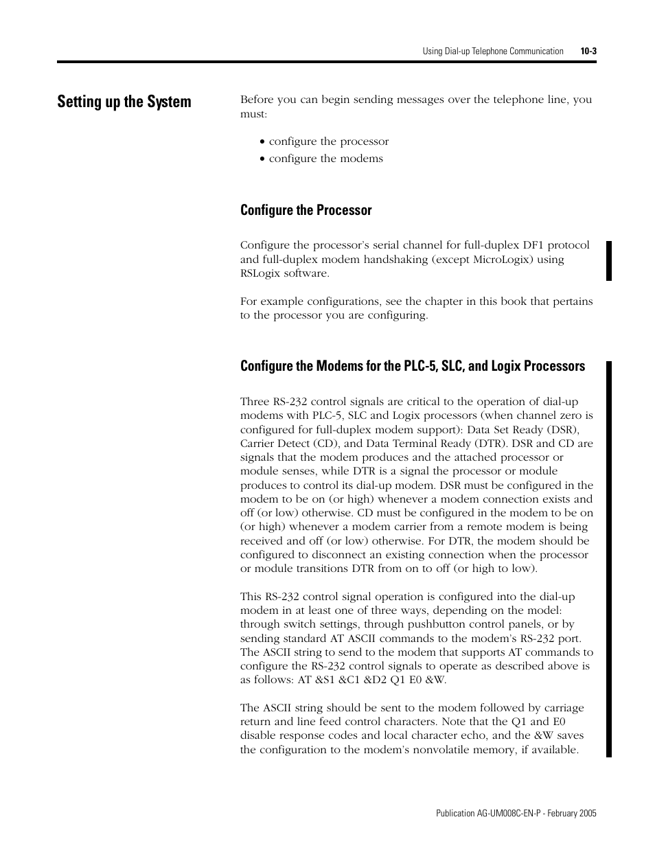 Setting up the system, Setting up the system -3 | Rockwell Automation DAG6.5.8 APPLICATION GUIDE SCADA SYSTEM User Manual | Page 323 / 420