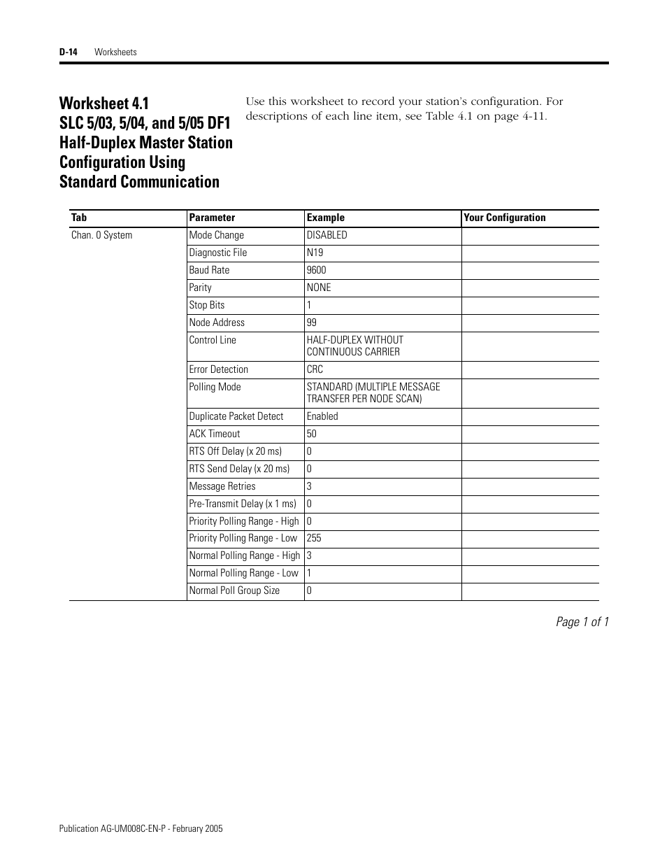 D-14 | Rockwell Automation DAG6.5.8 APPLICATION GUIDE SCADA SYSTEM User Manual | Page 370 / 420