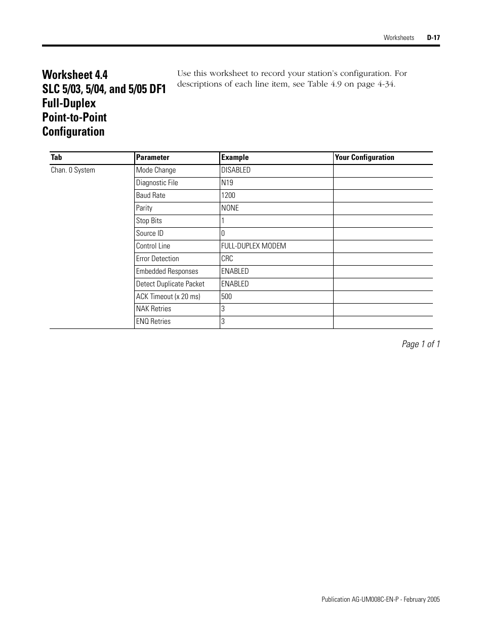 E d-17) f, D-17 | Rockwell Automation DAG6.5.8 APPLICATION GUIDE SCADA SYSTEM User Manual | Page 373 / 420