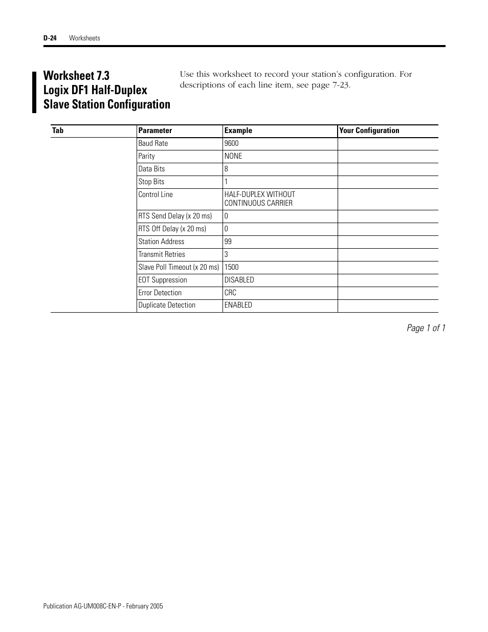 D-24 | Rockwell Automation DAG6.5.8 APPLICATION GUIDE SCADA SYSTEM User Manual | Page 380 / 420